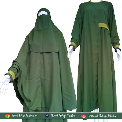 Gamis Wolfis Terbaru Hijau Lumut Tua Gamis Wolfis Terbaru Hijau Lumut Tua