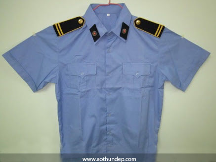 Áo đồng phục bảo vệ màu xanh