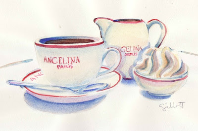 paris breakfasts: Angelina Hot Chocolate