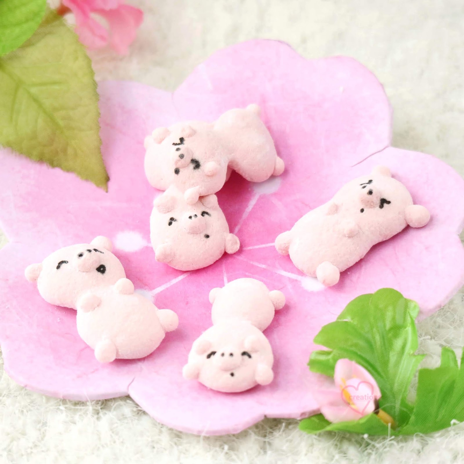 Loving Creations for You 'Piggy Family' Homemade Honey Marshmallows