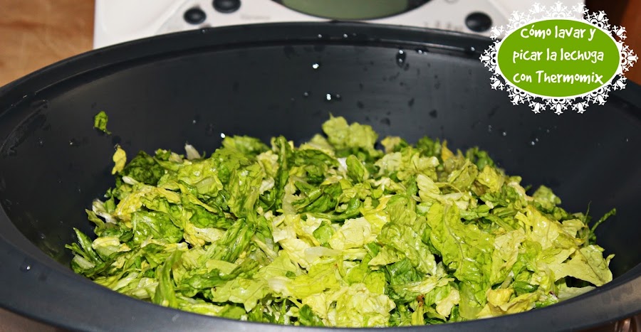 CÓMO LAVAR Y PICAR LECHUGA CON THERMOMIX