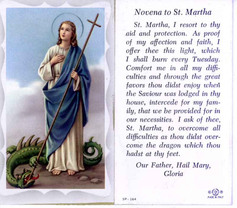 Prayer to saint martha the dominator to attract and dominate. 