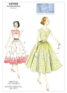 V8789 Vintage 1957 Dress