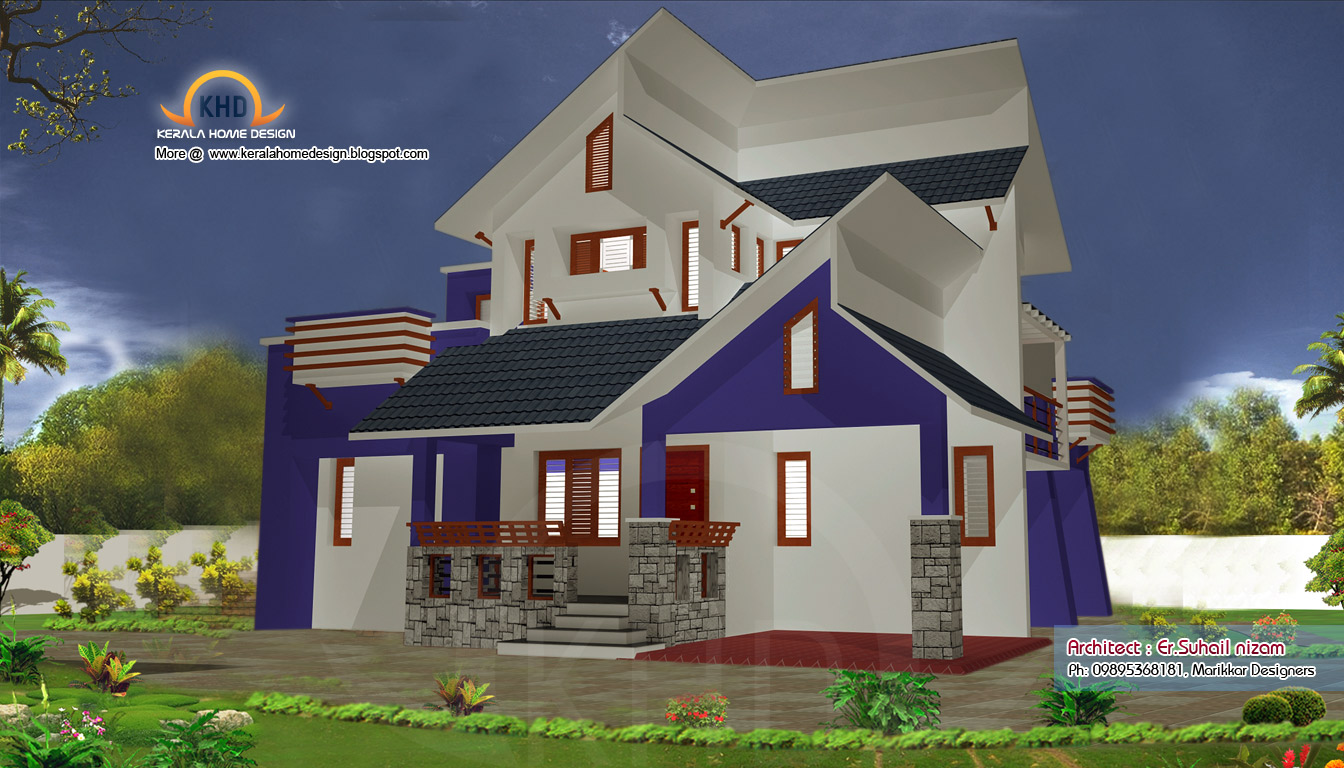Home plan and elevation 1250 Sq Ft Kerala home design 