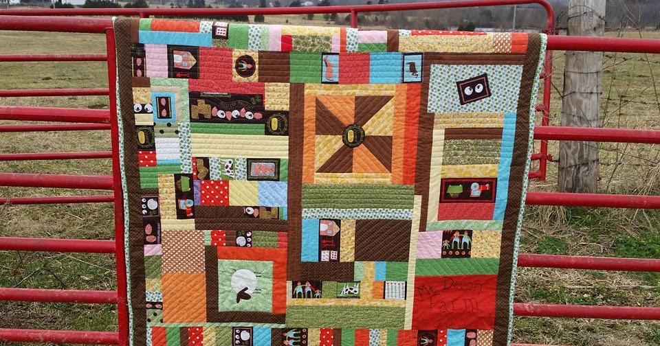 Mt Devon Meanderings Farm Quilt