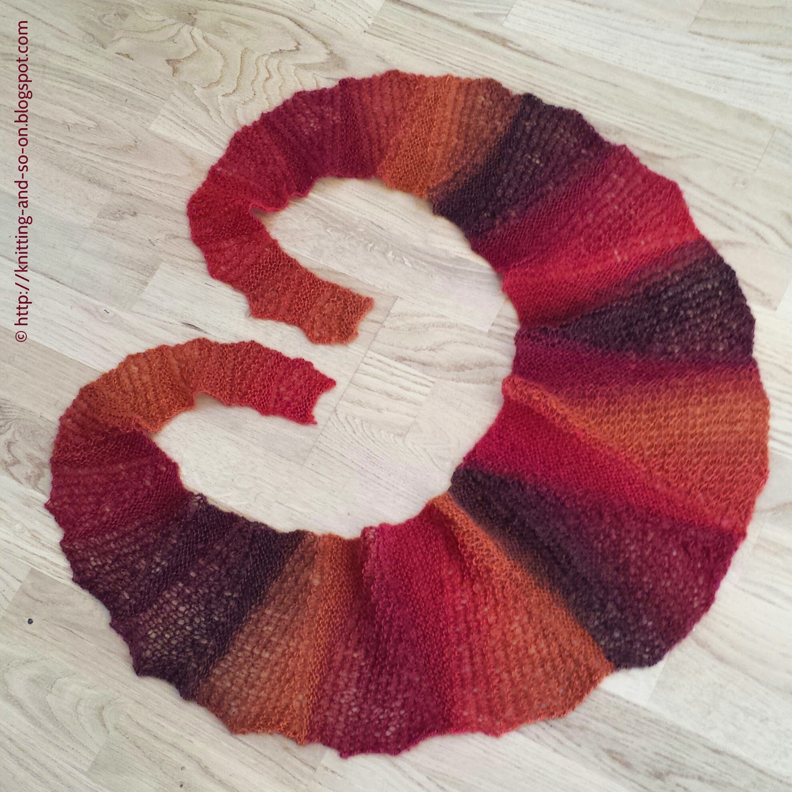 Free Knitting Pattern: Through Thick and Thin Scarf