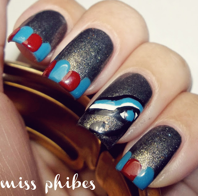 nail art egipcio + egyptian nail art