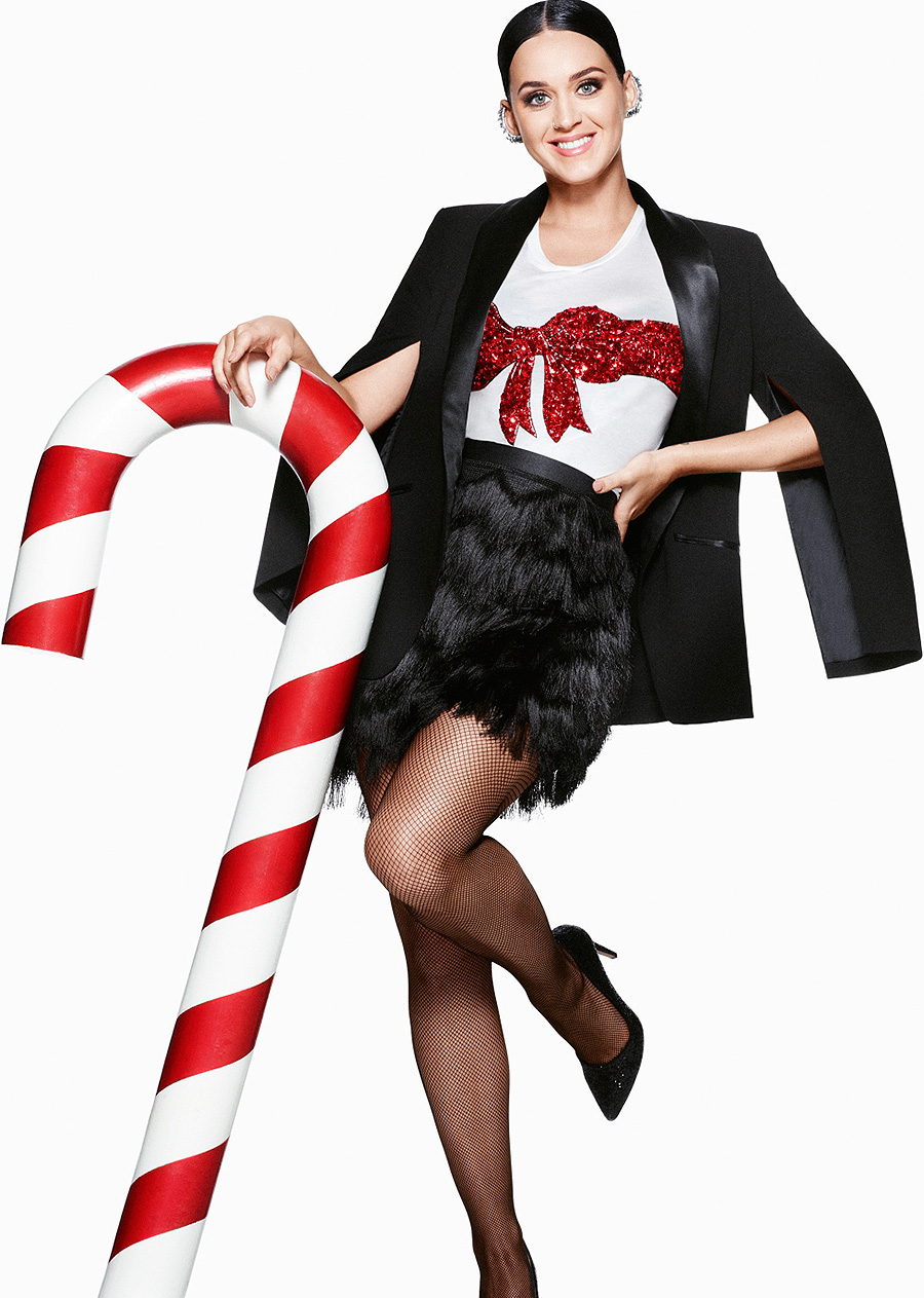 Katy Perry na campanha de Natal das lojas H&M
