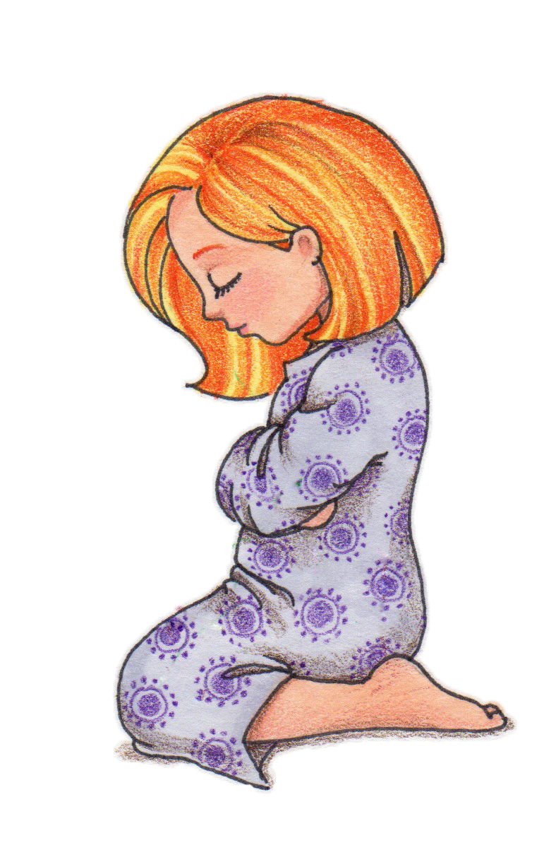 clipart of little girl praying - photo #2