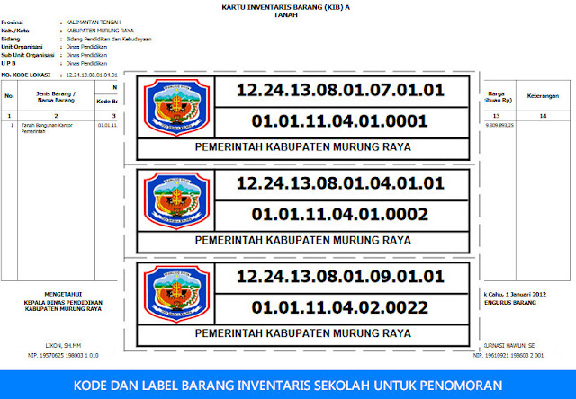 31+ Contoh Stiker Inventaris, Terpopuler!