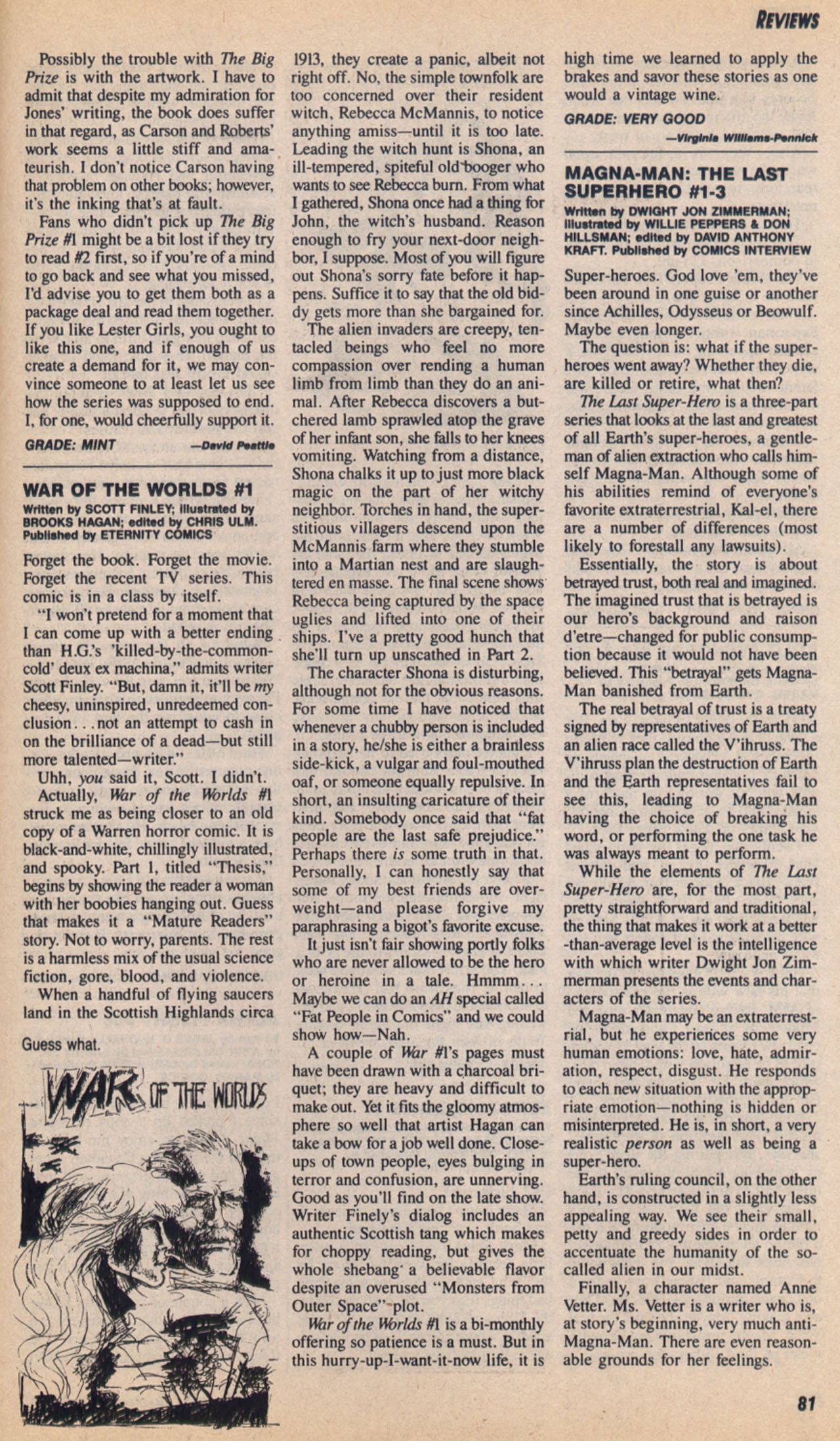 Read online Amazing Heroes comic -  Issue #158 - 82