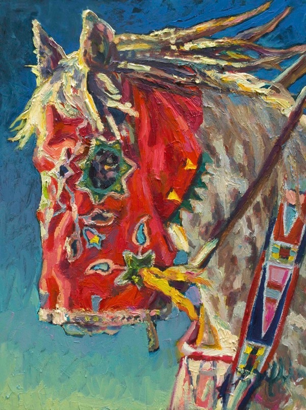 Equine Artists International Colorful Contemporary Horse Painting