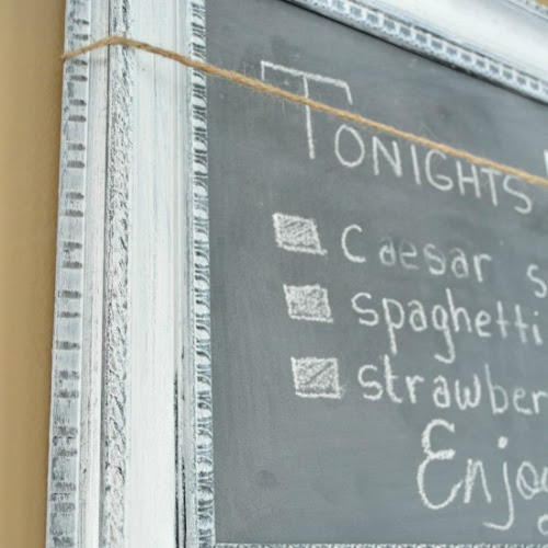 How To Turn Thrift Store Framed Art Into Chalkboards