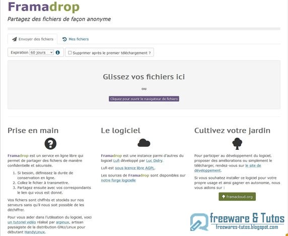 Framadrop : le partage de fichiers par Framasoft