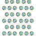 No. 2 Swirly Kaleidoscope Button Alphabet