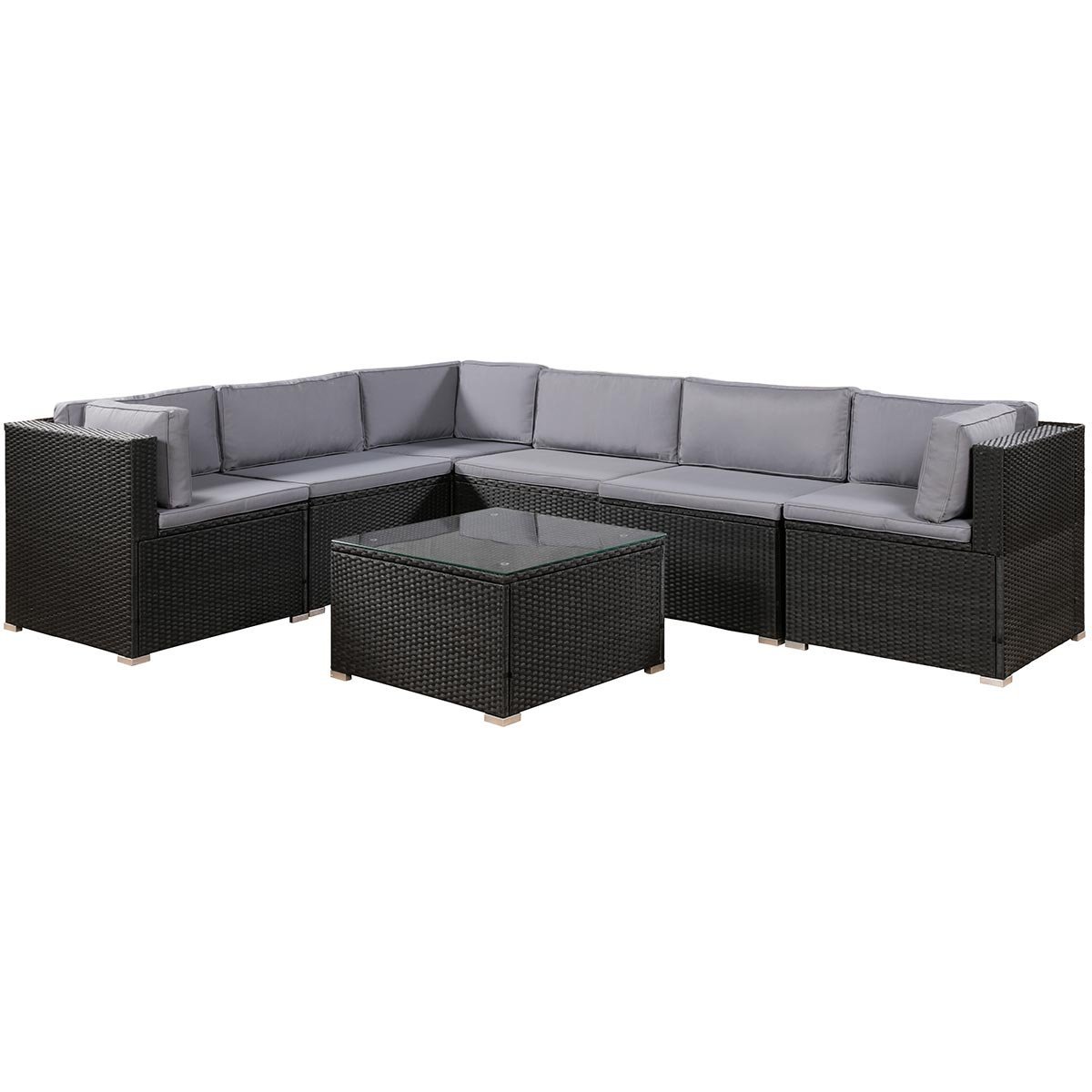 Luxury Furniture Review . Leisure Zone 7 Piece Patio Furniture Set Outdoor Sectional