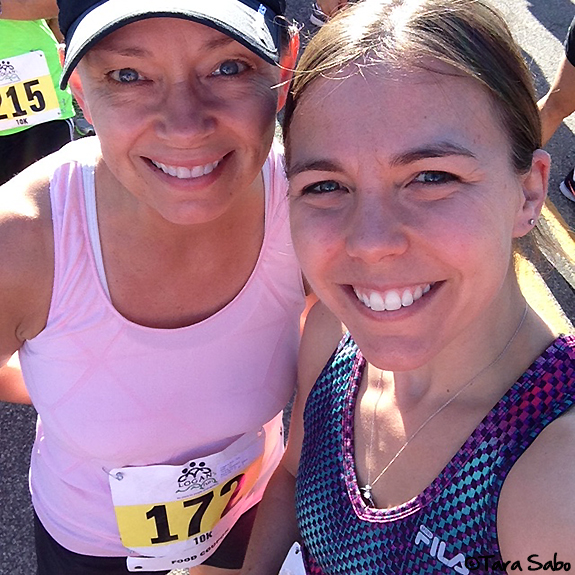mom and daughter, running, family, logan's run 10k