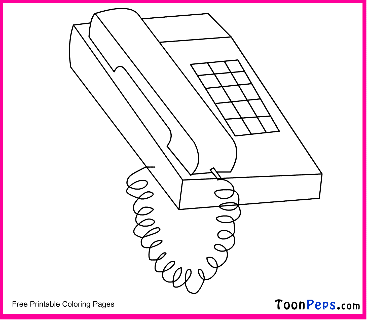 Coloring Pictures Of Telephone 52