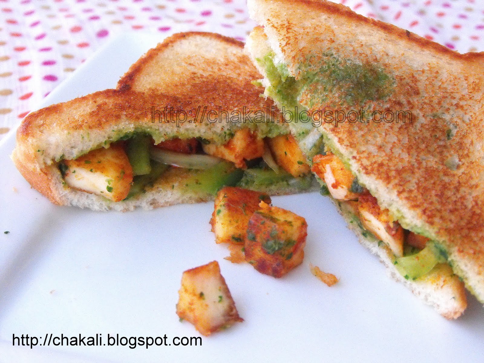 Grilled Paneer Sandwich चकली