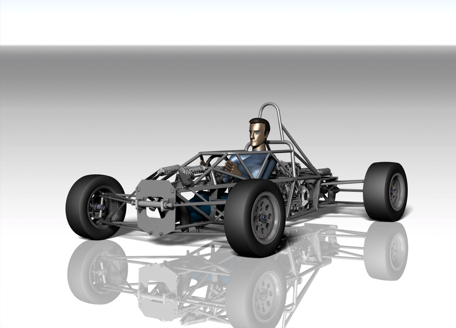 20. Formula car full chassis Library free download 3D model