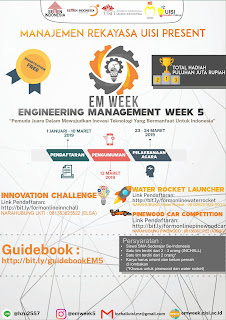 LKTI (LOMBA KARYA TULIS ILMIAH) UISI Engineering Management Week 5 2019 LKTI (LOMBA KARYA TULIS ILMIAH) UISI Engineering Management Week 5 2019
