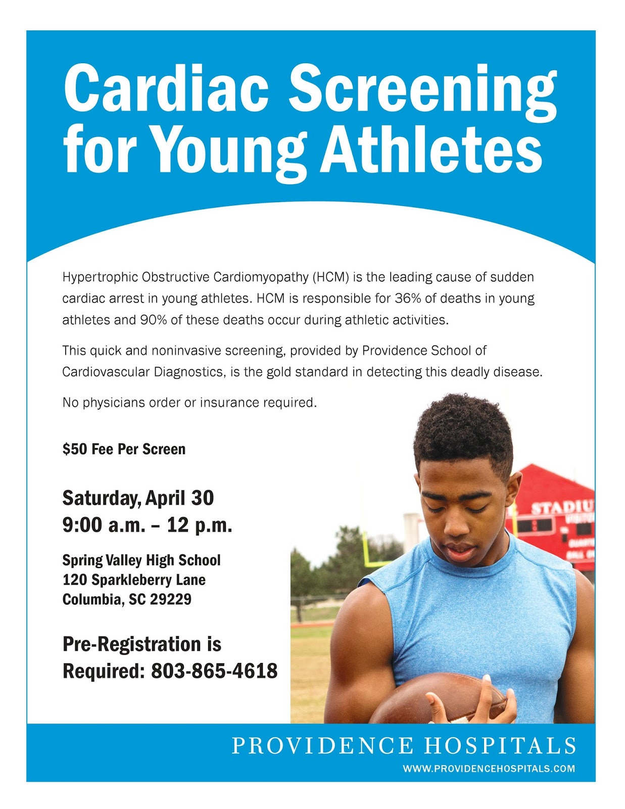 Blythewood Middle School Cardiac Screening for Young Athletes