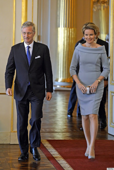 Queen Mathilde received the Governors of the Belgian Provinces at the Royal Palace