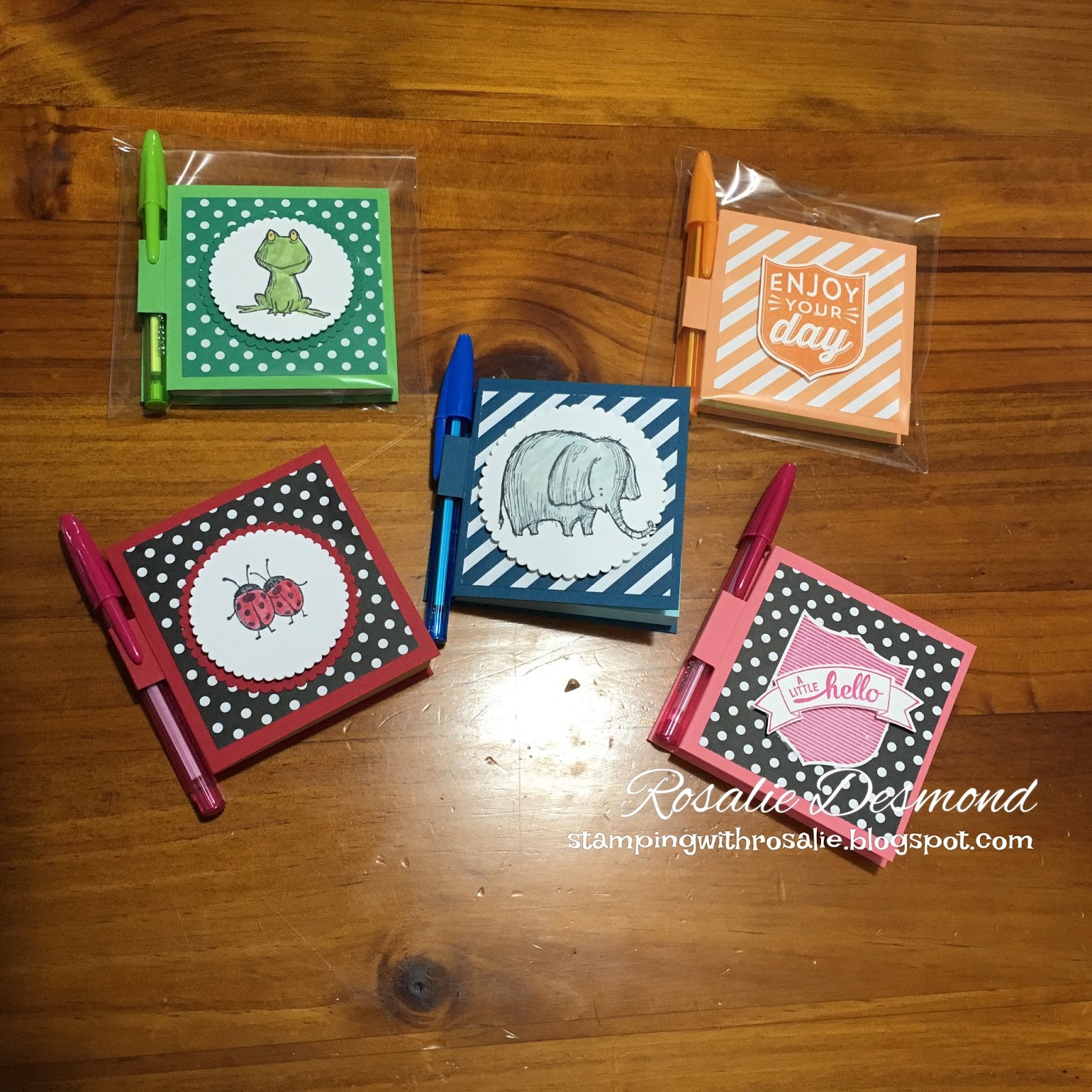 Stamping with Rosalie Post It Cover