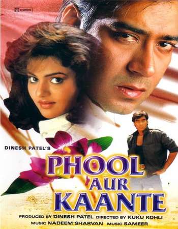 Poster Of Phool Aur Kaante 1991 Hindi 500MB HDRip 720p ESubs HEVC Watch Online Free Download downloadhub.in