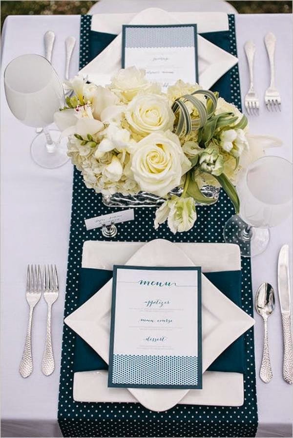 Table decoration in blue &#8211; fascinating ideas!