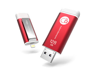  iKlips Dual-Interface Drive (128GB Red)