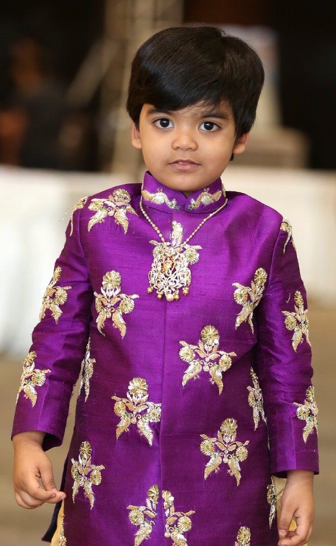 Cute Boy in Simple Diamond Pendant Jewellery Designs