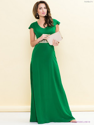 Vestidos de moda color verde Vestidos de moda color verde