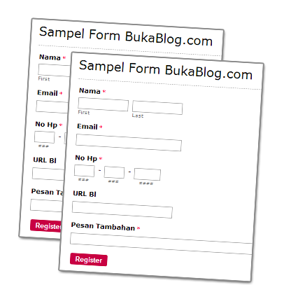 Cara membuat Formulir Registrasi / Pendaftaran Online - BukaBlog - Buka