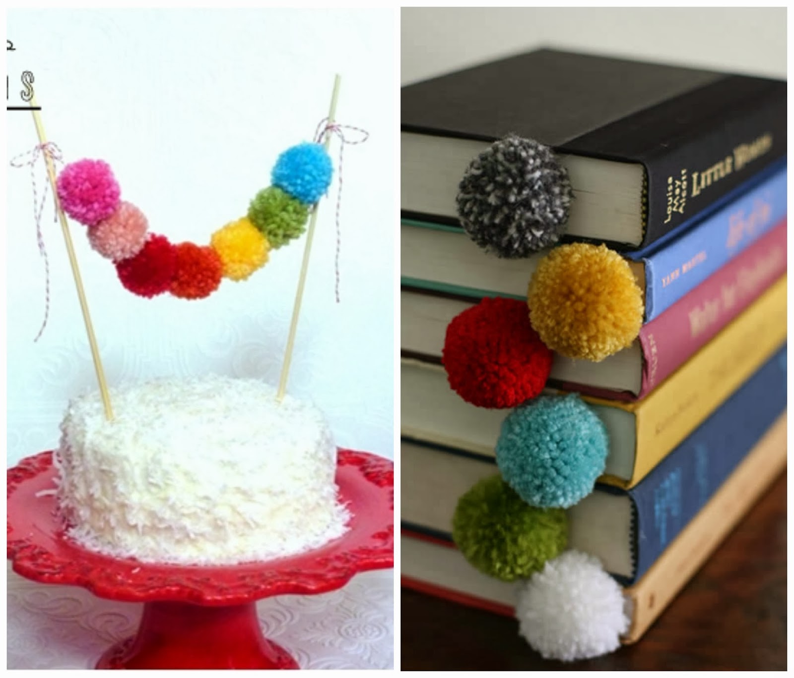 blog-de-casamento-diy-pompom-de-lã-topo-de-bolo-marcador-de-livro diy-pompom-la-topo-bolo-marcador-livro