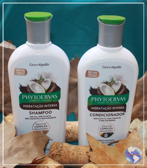 Phytoervas Hidratação Intensa Coco e Algodão Shampoo e Condicionador