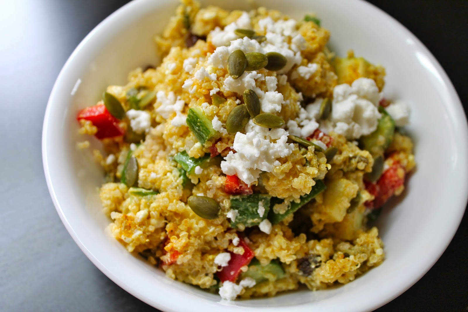 Sketch-Free Eating: Curried Quinoa Salad via Amy Castle!
