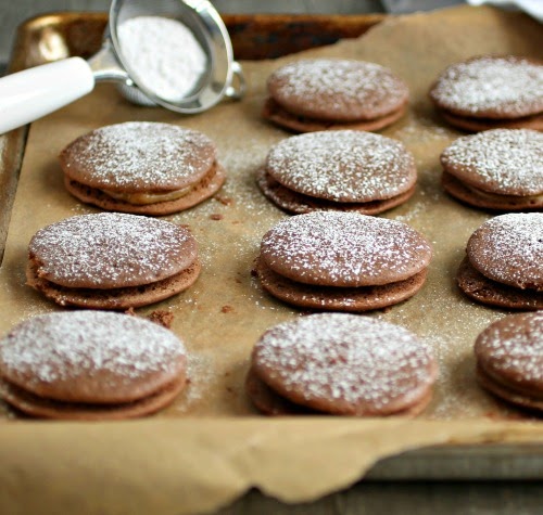 Chocolate and Peanut Butter Whoopie Pies