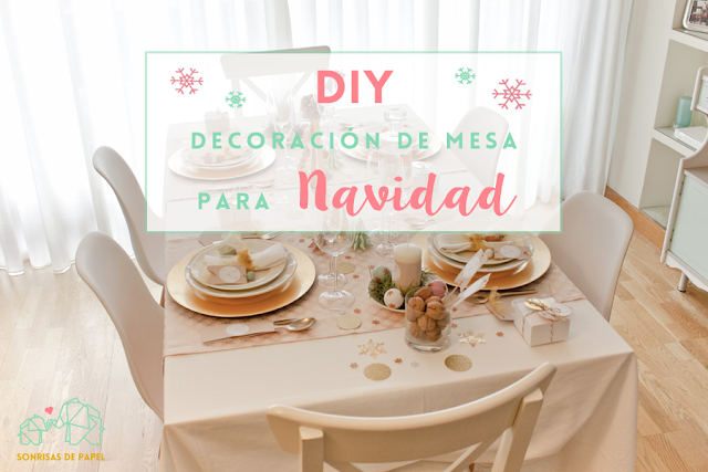 ideas diy decoracion mesa navidad