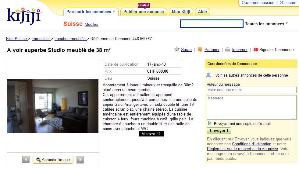 Wohnungsbetrugsinformationen Informations About Rental Scam