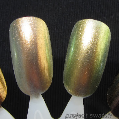 Not dupes: Maybelline Boho Gold / OPI Just Spotted the Lizard