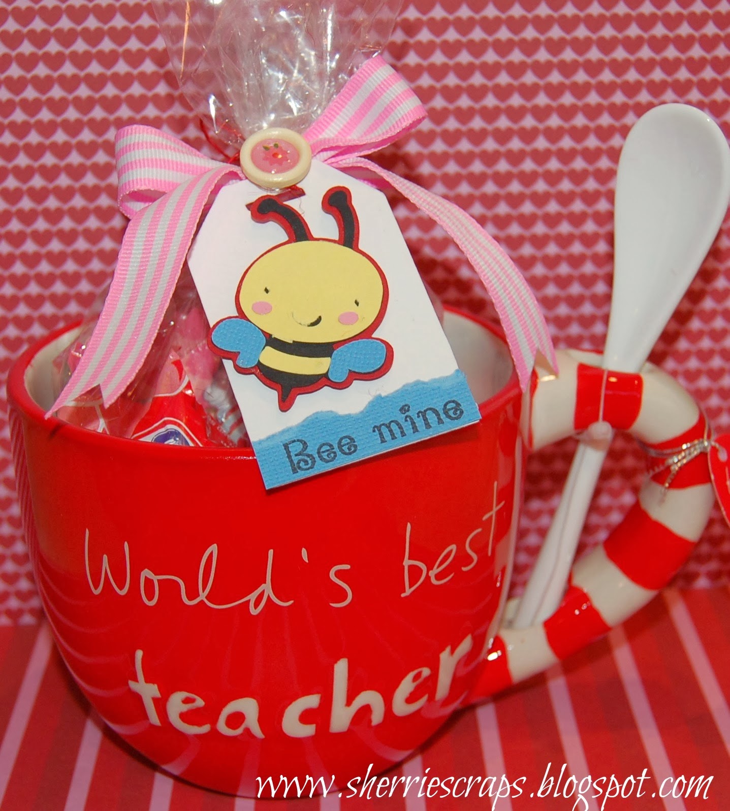 Sherrie Scraps with passion: World's Best Teacher-Valentine Gift