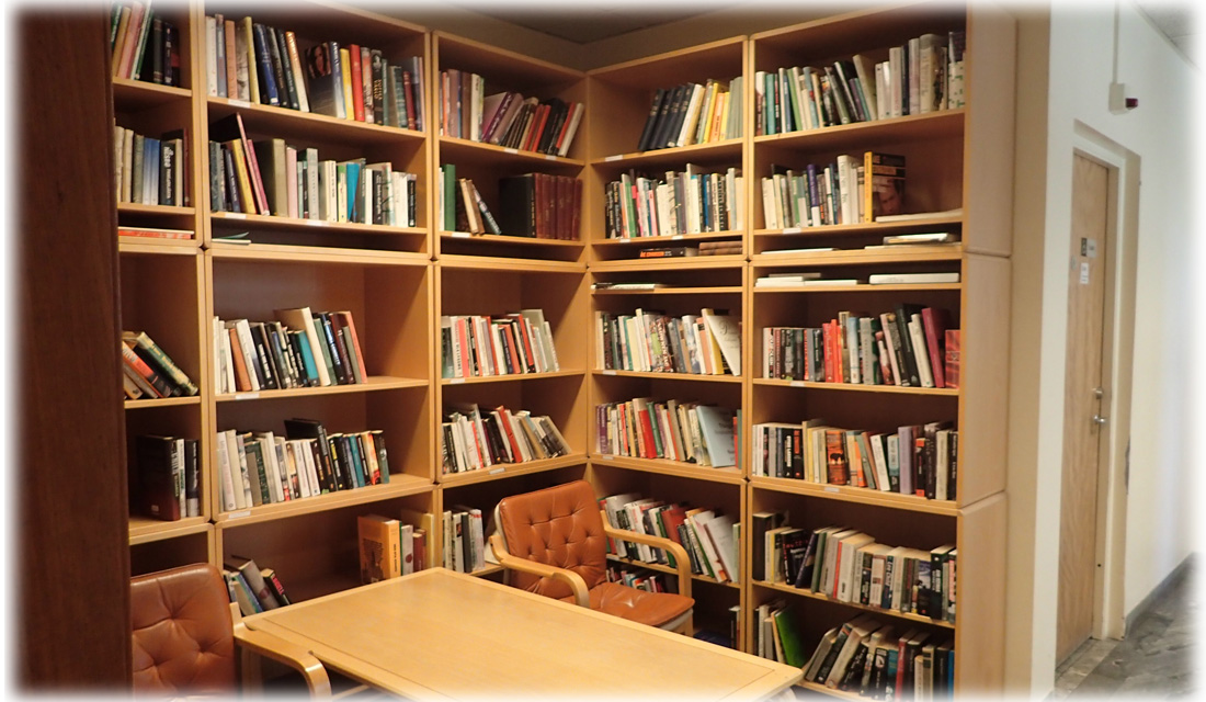 Hanneles bokparadis bibliotek i Sjömanskyrkan i