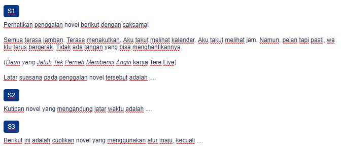 Contoh Soal Alur dan Latar dalam Novel