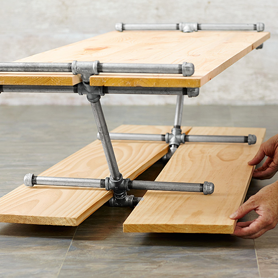 Berbagai inspirasi desain furniture unik dari pipa besi bekas 1000