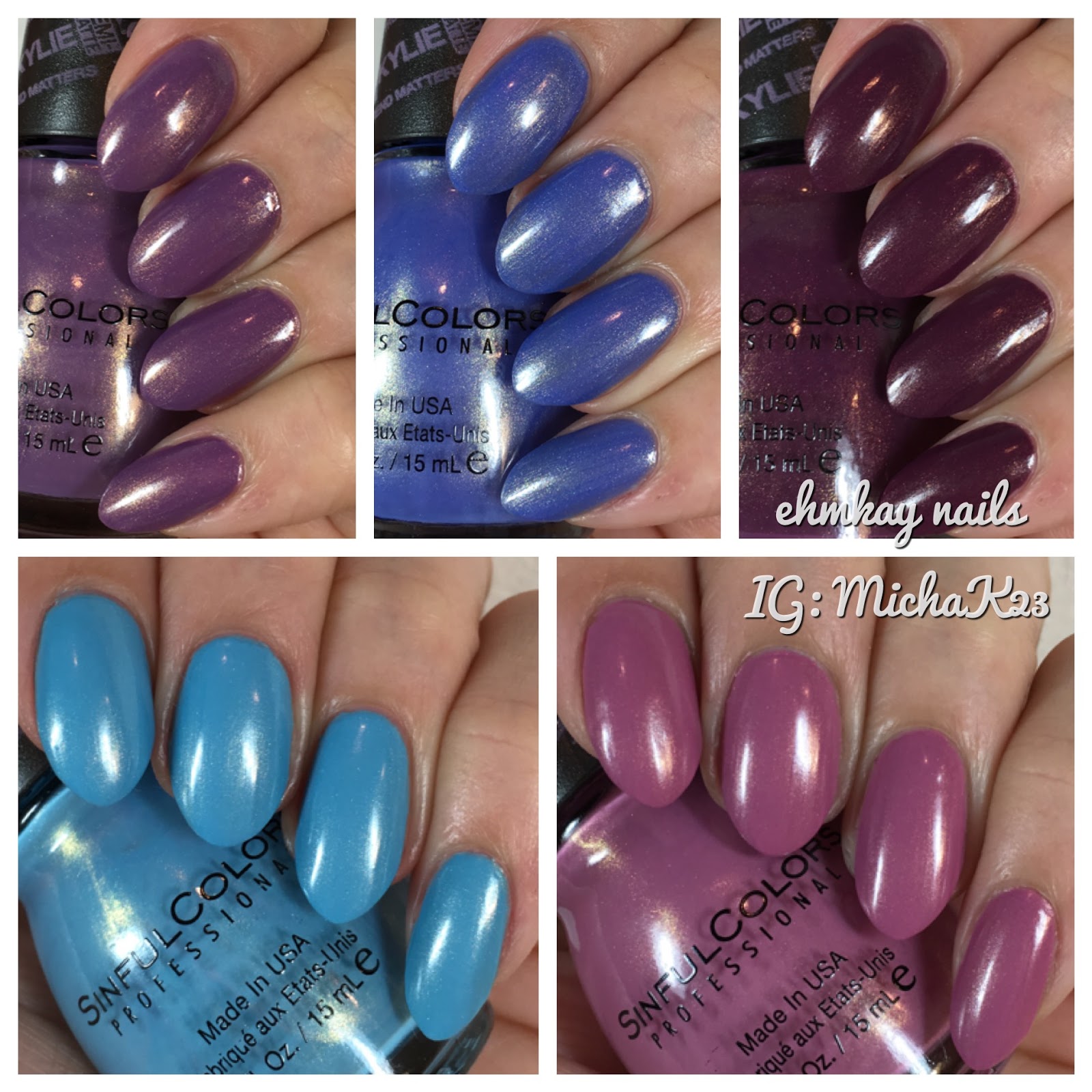 ehmkay nails: Sinful Colors Kylie Jenner: Trend Matters Velvety Demi 