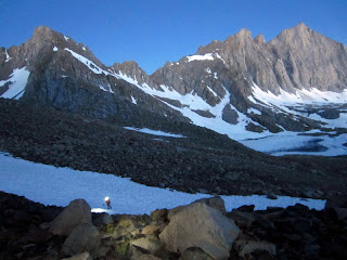 Getting an Alpine start on Williamson.