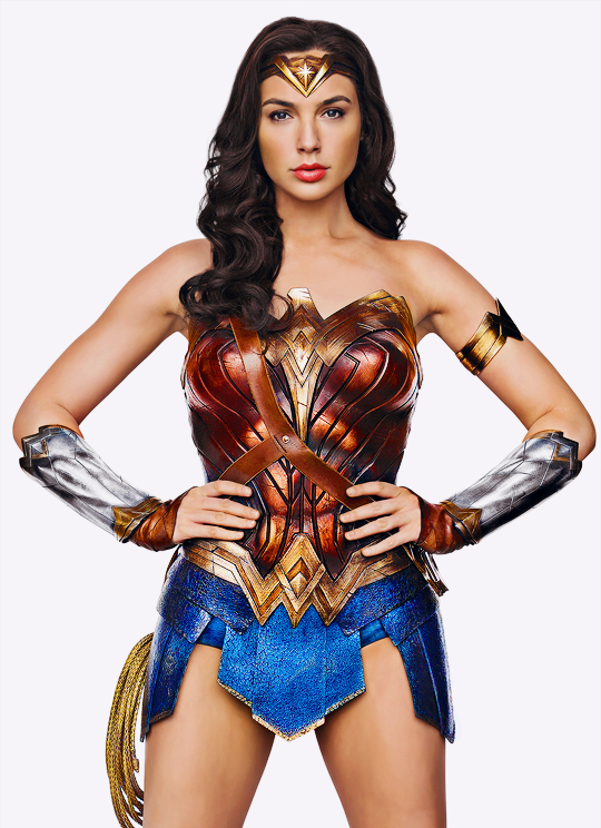 Stupenda donna in costume di Wonder Woman su sfondo scuro foto stock