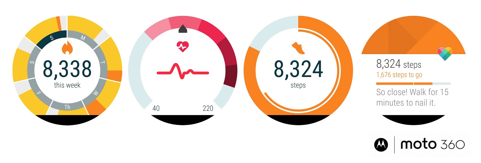 Fitness coach you wear The new Moto 360 smartwatch features the Moto