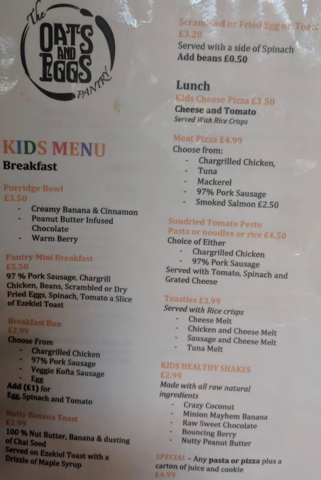 The Oats and Eggs Pantry Brunch Review Big Stevie Cool